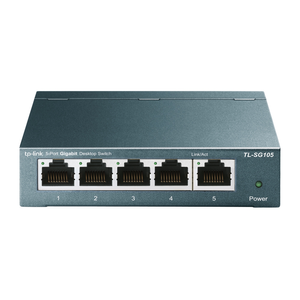 Referencia visual de Switch Ethernet 5 puertos
