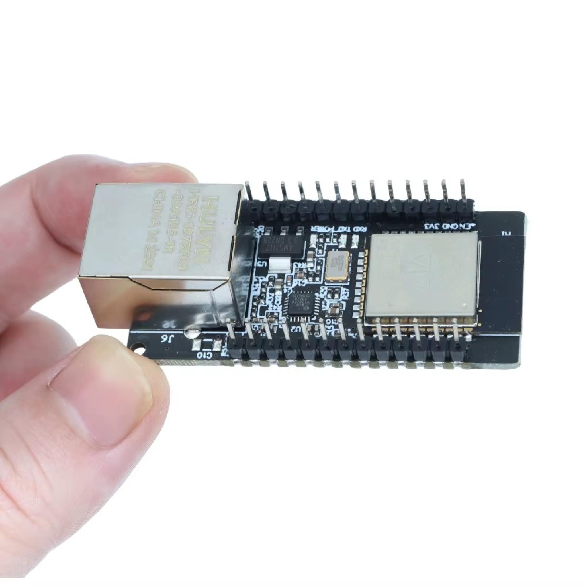 Referencia visual de Nodo Ethernet ESP32 WT32-ETH01